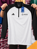 HIGH NECK ZIPPER SWEATSHIRT(white)