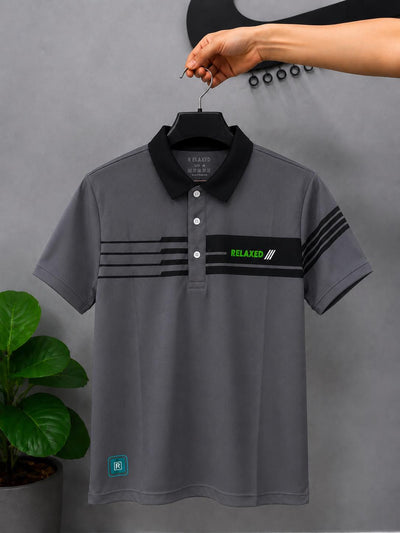 RELAXED POLO T-SHIRT #3 (grey)