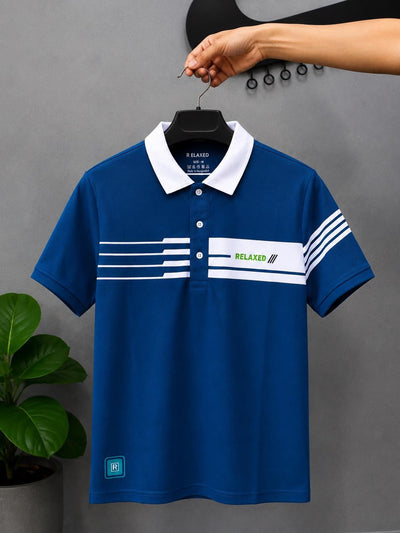 RELAXED POLO T-SHIRT #3 (blue)