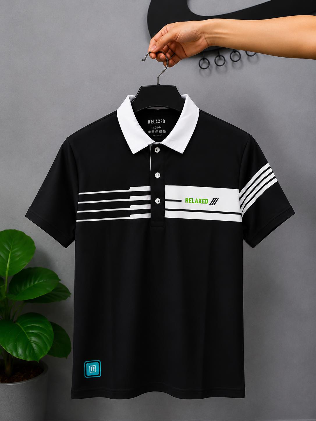 RELAXED POLO T-SHIRT #3 (black)