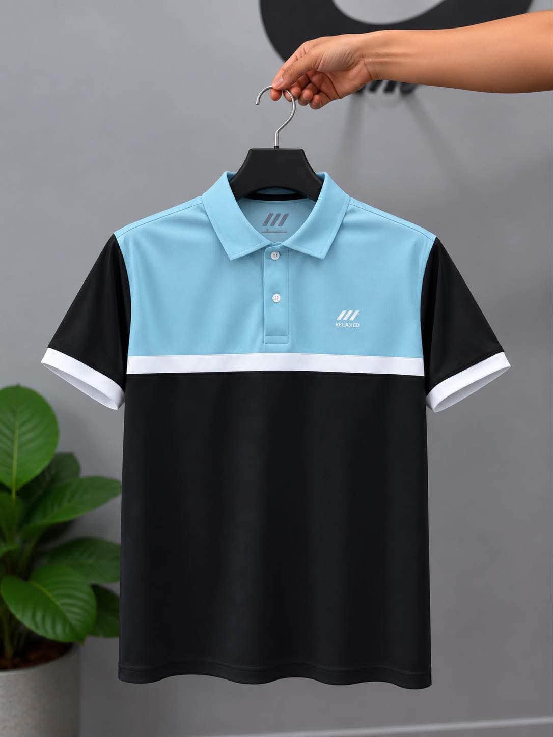RELAXED POLO T-SHIRT #2 (sky)