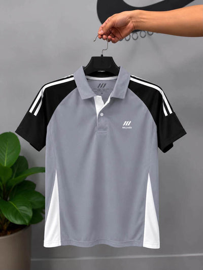 RELAXED POLO T-SHIRT(silver)