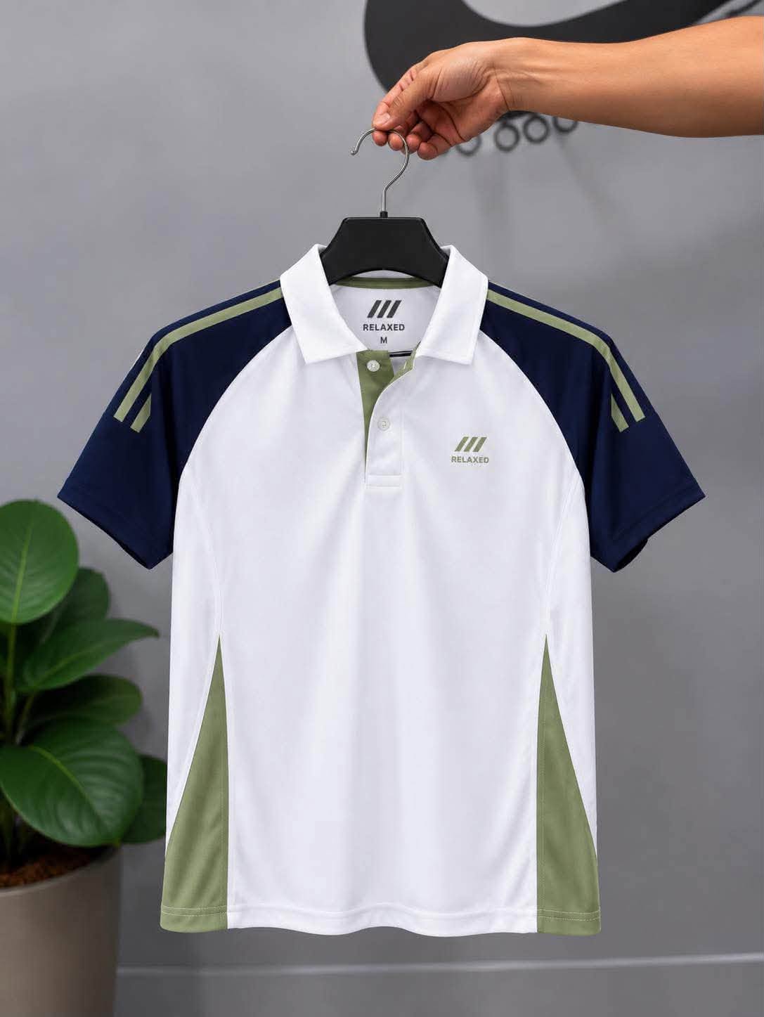 RELAXED POLO T-SHIRT(white)