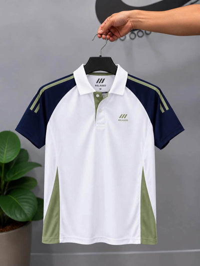 RELAXED POLO T-SHIRT(white)