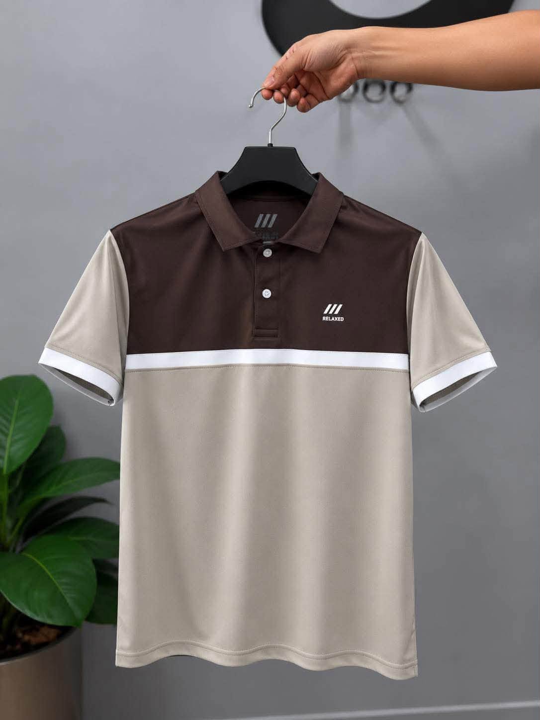 RELAXED POLO T-SHIRT #2 (coffee)