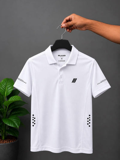 RELAXED POLO T-SHIRT #4 (white)