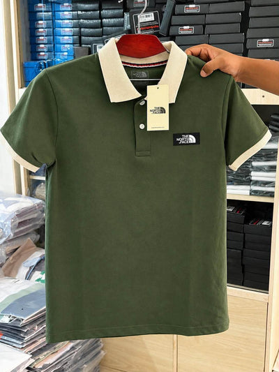 COTTON POLO NORTH ( DEEP OLIVE)