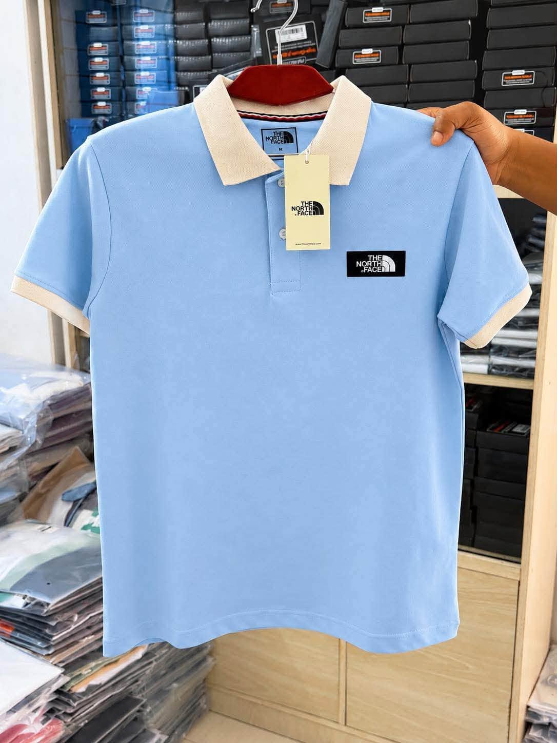 COTTON POLO NORTH (SKY)