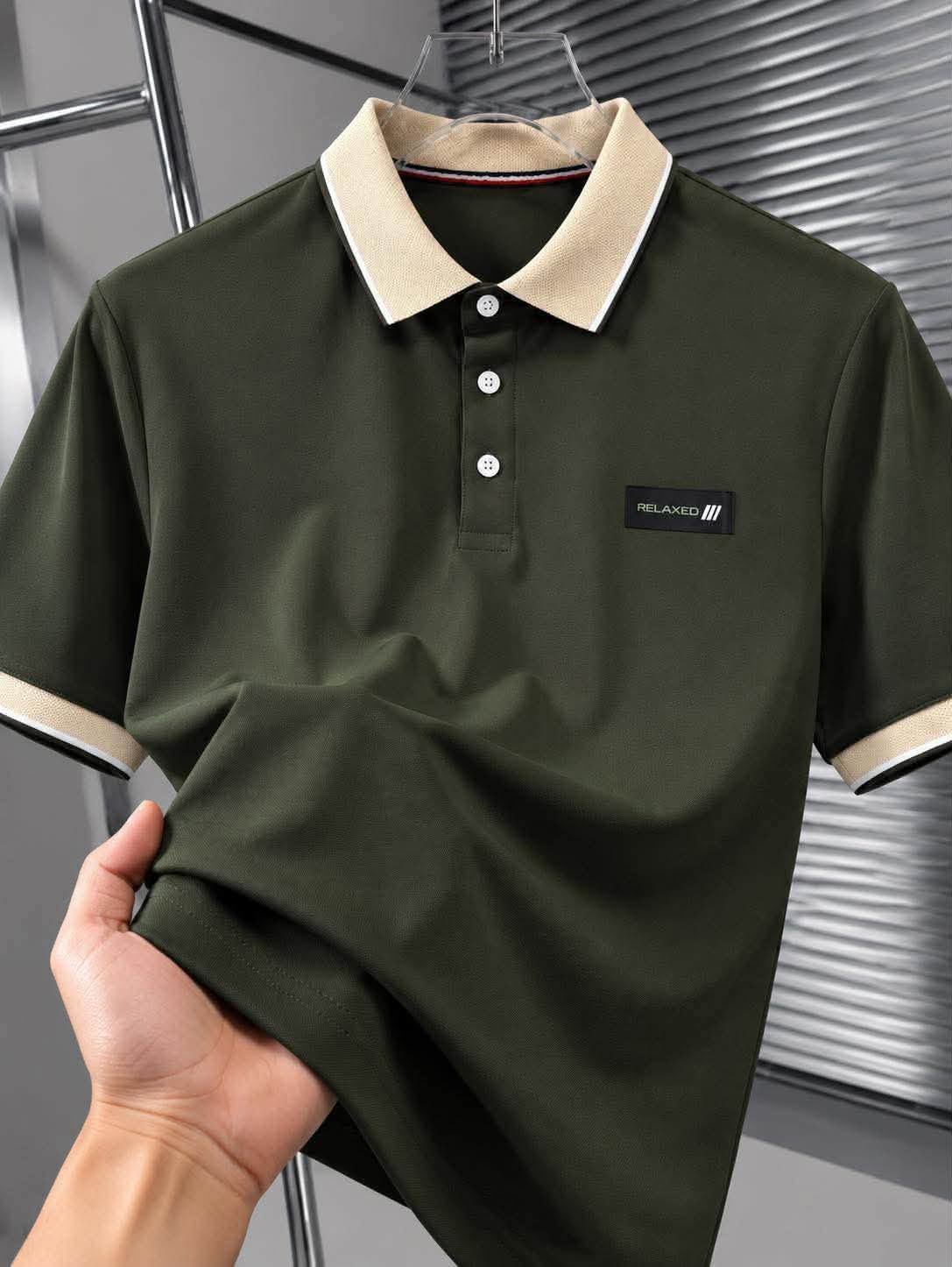 COTTON POLO RX ( DEEP OLIVE)