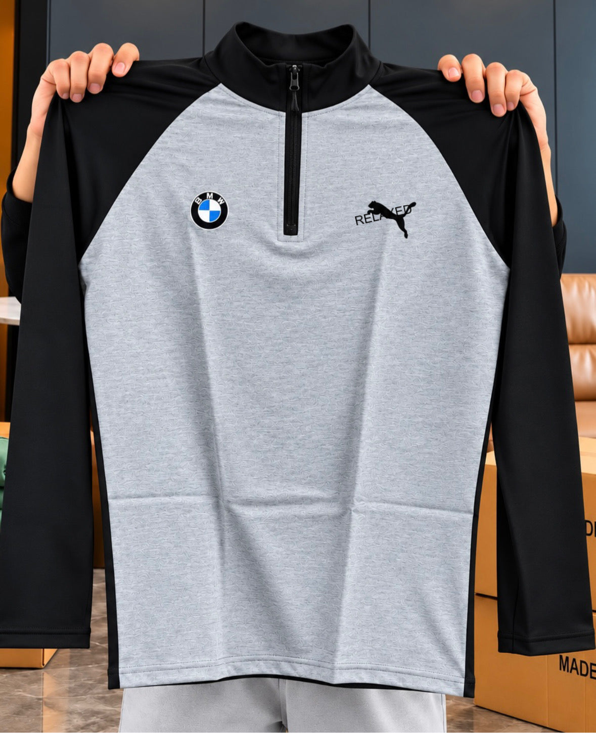PUHALFZIP (GREY)