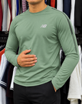 NB FULL SLEEVE JERSEY T-SHIRT (light olive)
