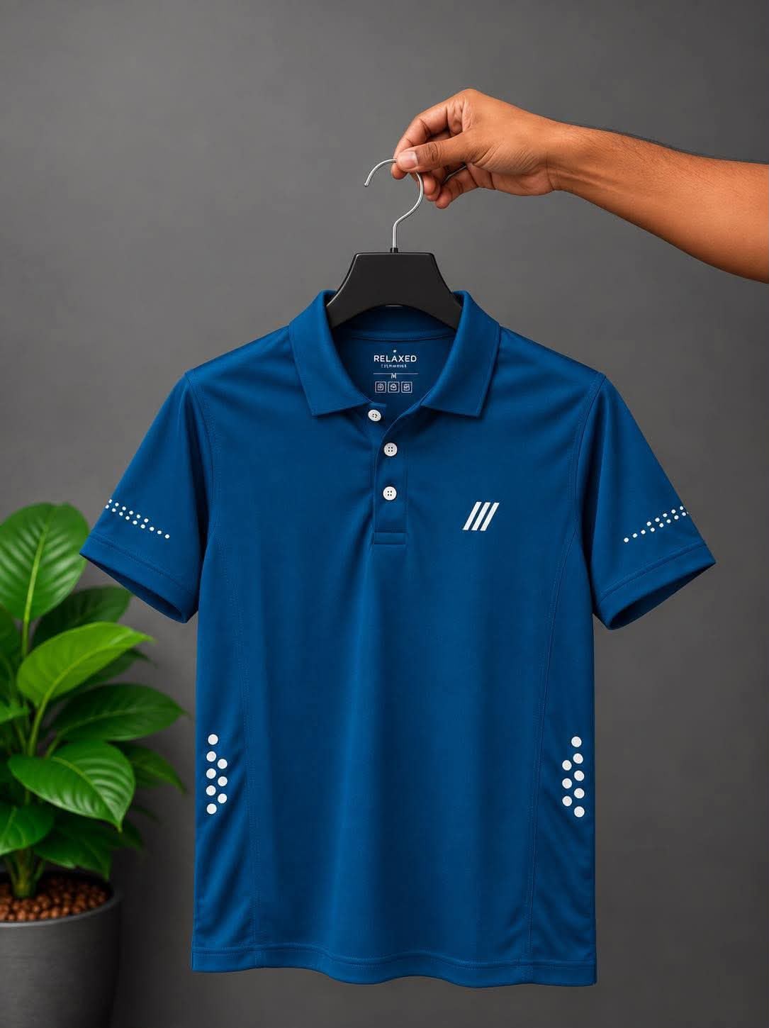 RELAXED POLO T-SHIRT #4 (blue)