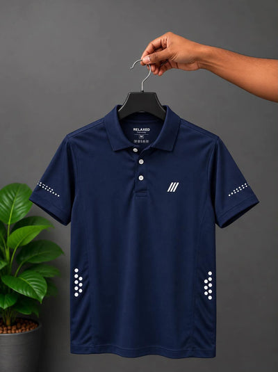 RELAXED POLO T-SHIRT #4 (navy)