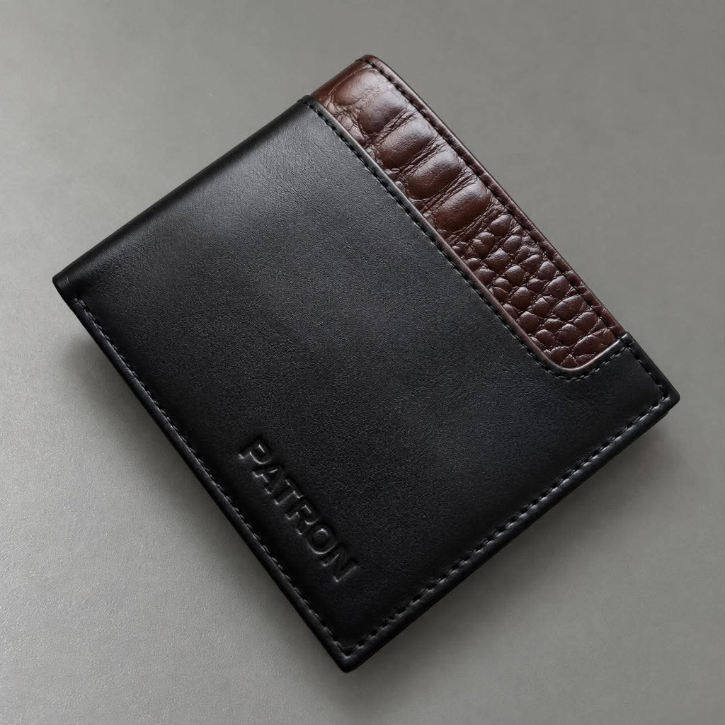 Leather wallet (black)