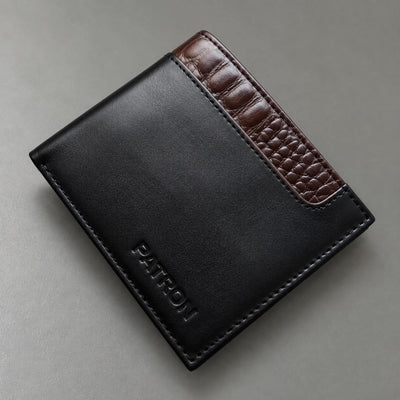 Leather wallet (black)