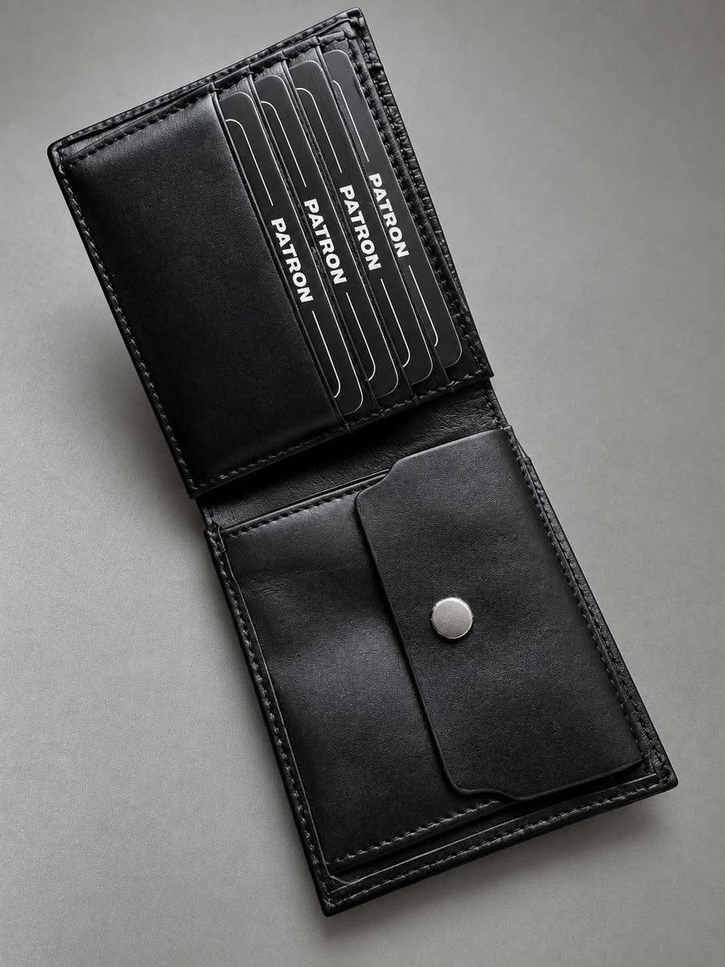 Leather wallet (black)